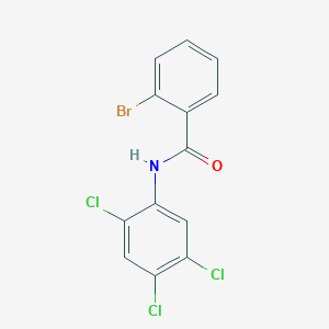 molecular formula C13H7BrCl3NO B5707122 2-bromo-N-(2,4,5-trichlorophenyl)benzamide 