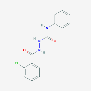 molecular formula C14H12ClN3O2 B5707125 2-(2-chlorobenzoyl)-N-phenylhydrazinecarboxamide 