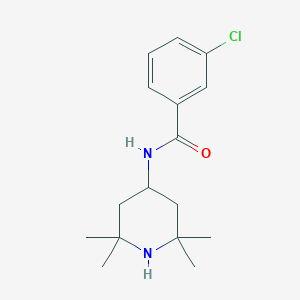 molecular formula C16H23ClN2O B5707187 3-chloro-N-(2,2,6,6-tetramethyl-4-piperidinyl)benzamide 