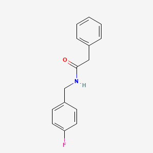 molecular formula C15H14FNO B5707216 N-(4-fluorobenzyl)-2-phenylacetamide 