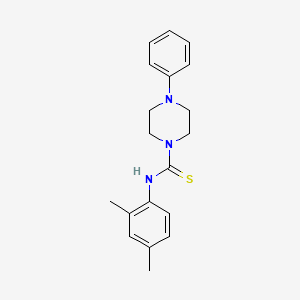 molecular formula C19H23N3S B5707217 N-(2,4-dimethylphenyl)-4-phenyl-1-piperazinecarbothioamide 