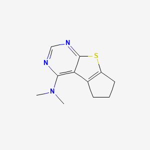 molecular formula C11H13N3S B5707238 N,N-dimethyl-6,7-dihydro-5H-cyclopenta[4,5]thieno[2,3-d]pyrimidin-4-amine 