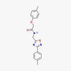 molecular formula C19H19N3O3 B5707244 2-(4-methylphenoxy)-N-{[3-(4-methylphenyl)-1,2,4-oxadiazol-5-yl]methyl}acetamide 