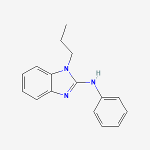 molecular formula C16H17N3 B5707246 N-phenyl-1-propyl-1H-benzimidazol-2-amine 