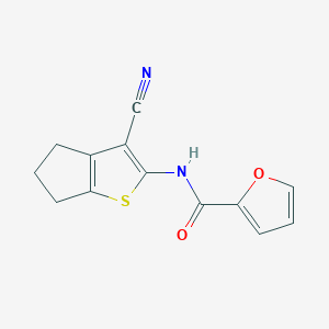 molecular formula C13H10N2O2S B5707251 N-(3-cyano-5,6-dihydro-4H-cyclopenta[b]thien-2-yl)-2-furamide 