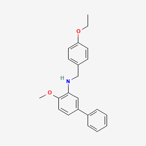 molecular formula C22H23NO2 B5707258 (4-ethoxybenzyl)(4-methoxy-3-biphenylyl)amine 