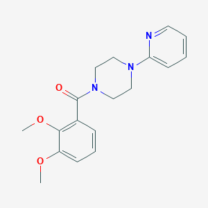 molecular formula C18H21N3O3 B5707261 1-(2,3-dimethoxybenzoyl)-4-(2-pyridinyl)piperazine 
