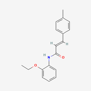 molecular formula C18H19NO2 B5707278 N-(2-ethoxyphenyl)-3-(4-methylphenyl)acrylamide 