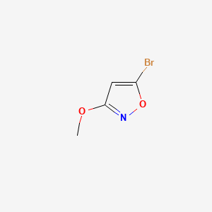 B570729 5-Bromo-3-methoxyisoxazole CAS No. 1369096-82-1