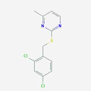 molecular formula C12H10Cl2N2S B5707320 2-[(2,4-dichlorobenzyl)thio]-4-methylpyrimidine 
