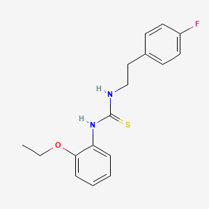 molecular formula C17H19FN2OS B5707332 N-(2-ethoxyphenyl)-N'-[2-(4-fluorophenyl)ethyl]thiourea 