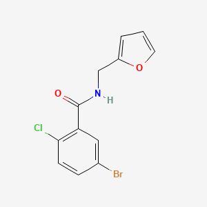 molecular formula C12H9BrClNO2 B5707352 5-bromo-2-chloro-N-(2-furylmethyl)benzamide 