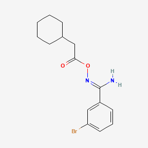 3-bromo-N'-[(cyclohexylacetyl)oxy]benzenecarboximidamide
