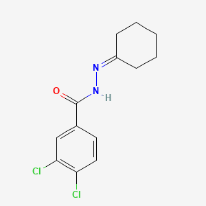 molecular formula C13H14Cl2N2O B5707367 3,4-dichloro-N'-cyclohexylidenebenzohydrazide 