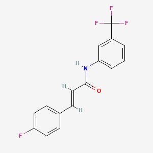 molecular formula C16H11F4NO B5707377 3-(4-fluorophenyl)-N-[3-(trifluoromethyl)phenyl]acrylamide CAS No. 6153-43-1