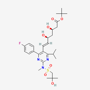 B570738 S-Desmethyl-S-(2-hydroxy-2-methylpropyl) Rosuvastatin tert-Butyl Ester CAS No. 1714147-49-5