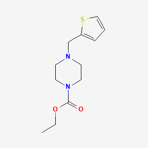 molecular formula C12H18N2O2S B5707388 ethyl 4-(2-thienylmethyl)-1-piperazinecarboxylate 