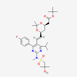 B570739 tert-butyl 2-[(4R,6S)-6-[(E)-2-[4-(4-fluorophenyl)-2-[(2-hydroxy-2-methylpropyl)sulfonyl-methylamino]-6-propan-2-ylpyrimidin-5-yl]ethenyl]-2,2-dimethyl-1,3-dioxan-4-yl]acetate CAS No. 1714147-51-9