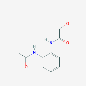 molecular formula C11H14N2O3 B5707434 N-[2-(acetylamino)phenyl]-2-methoxyacetamide 