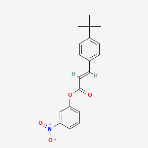 molecular formula C19H19NO4 B5707461 3-nitrophenyl 3-(4-tert-butylphenyl)acrylate 