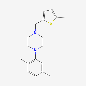 molecular formula C18H24N2S B5707469 1-(2,5-dimethylphenyl)-4-[(5-methyl-2-thienyl)methyl]piperazine 