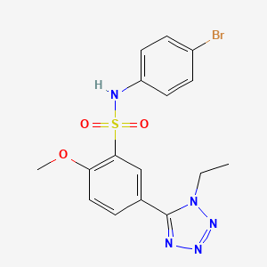 N-(4-bromophenyl)-5-(1-ethyl-1H-tetrazol-5-yl)-2-methoxybenzenesulfonamide