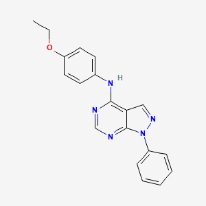 molecular formula C19H17N5O B5707491 N-(4-ethoxyphenyl)-1-phenyl-1H-pyrazolo[3,4-d]pyrimidin-4-amine 