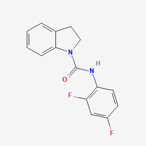molecular formula C15H12F2N2O B5707495 N-(2,4-difluorophenyl)-1-indolinecarboxamide 
