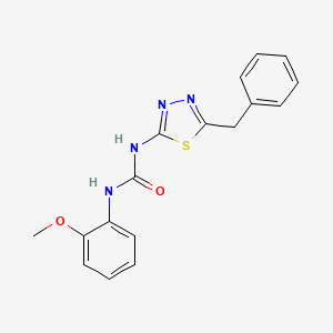 molecular formula C17H16N4O2S B5707538 N-(5-benzyl-1,3,4-thiadiazol-2-yl)-N'-(2-methoxyphenyl)urea 
