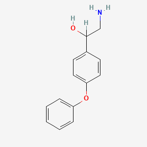 molecular formula C14H15NO2 B570754 2-Amino-1-(4-phenoxyphenyl)ethanol CAS No. 153285-74-6