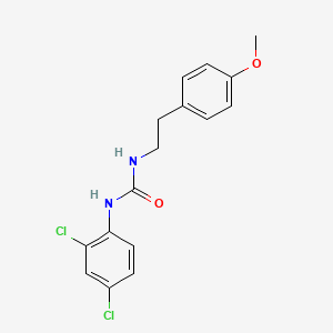 molecular formula C16H16Cl2N2O2 B5707558 N-(2,4-dichlorophenyl)-N'-[2-(4-methoxyphenyl)ethyl]urea 
