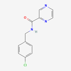 molecular formula C12H10ClN3O B5707567 N-(4-chlorobenzyl)-2-pyrazinecarboxamide 