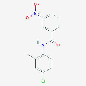 molecular formula C14H11ClN2O3 B5707568 N-(4-chloro-2-methylphenyl)-3-nitrobenzamide 