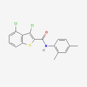 molecular formula C17H13Cl2NOS B5707583 3,4-dichloro-N-(2,4-dimethylphenyl)-1-benzothiophene-2-carboxamide 