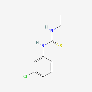 molecular formula C9H11ClN2S B5707586 N-(3-chlorophenyl)-N'-ethylthiourea CAS No. 5616-57-9