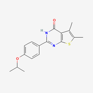 molecular formula C17H18N2O2S B5707588 2-(4-isopropoxyphenyl)-5,6-dimethylthieno[2,3-d]pyrimidin-4(3H)-one 