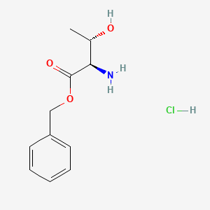 molecular formula C11H16ClNO3 B570760 D-Threonine Benzyl Ester Hydrochloride CAS No. 75748-36-6