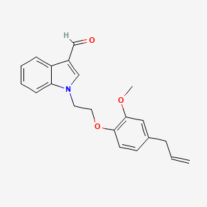 molecular formula C21H21NO3 B5707614 1-[2-(4-allyl-2-methoxyphenoxy)ethyl]-1H-indole-3-carbaldehyde 