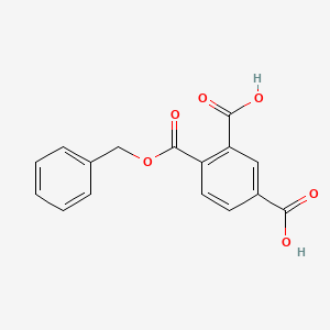 molecular formula C16H12O6 B570762 1,2,4-Benzenetricarboxylic acid benzyl ester CAS No. 16432-55-6