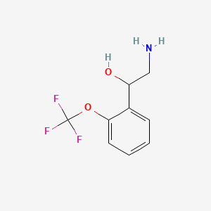 molecular formula C9H10F3NO2 B570764 2-氨基-1-(2-(三氟甲氧基)苯基)乙醇 CAS No. 1042605-24-2