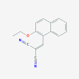 molecular formula C16H12N2O B5707655 [(2-ethoxy-1-naphthyl)methylene]malononitrile 