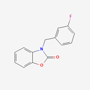 molecular formula C14H10FNO2 B5707662 3-(3-fluorobenzyl)-1,3-benzoxazol-2(3H)-one 