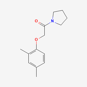 molecular formula C14H19NO2 B5707669 1-[(2,4-dimethylphenoxy)acetyl]pyrrolidine CAS No. 148183-89-5
