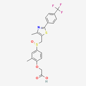 molecular formula C21H18F3NO4S2 B570767 GW 501516 sulfoxide CAS No. 1206891-26-0