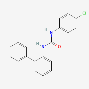 molecular formula C19H15ClN2O B5707670 N-2-biphenylyl-N'-(4-chlorophenyl)urea 