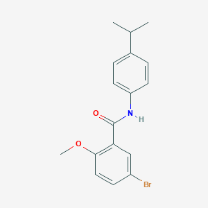 molecular formula C17H18BrNO2 B5707674 5-bromo-N-(4-isopropylphenyl)-2-methoxybenzamide 