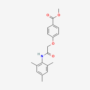 molecular formula C19H21NO4 B5707689 methyl 4-[2-(mesitylamino)-2-oxoethoxy]benzoate 