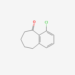 molecular formula C11H11ClO B570771 4-Chloro-6,7,8,9-tetrahydro-5H-benzo[7]annulen-5-one CAS No. 1384840-00-9