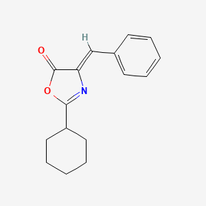 molecular formula C16H17NO2 B5707715 4-benzylidene-2-cyclohexyl-1,3-oxazol-5(4H)-one 