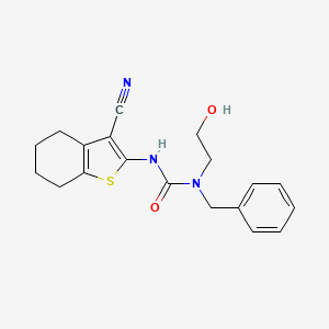 molecular formula C19H21N3O2S B5707743 N-benzyl-N'-(3-cyano-4,5,6,7-tetrahydro-1-benzothien-2-yl)-N-(2-hydroxyethyl)urea 